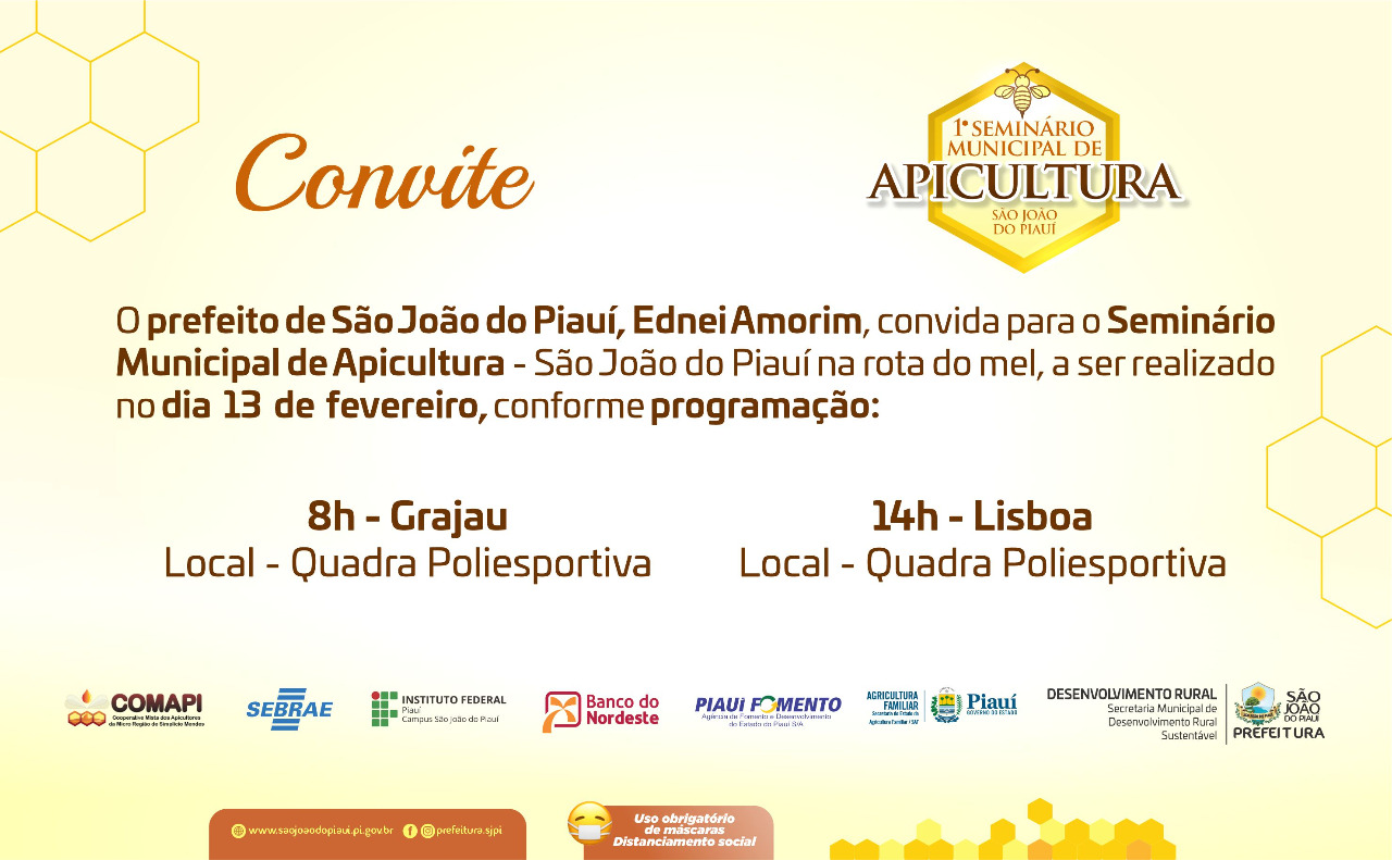 Seminário aborda potencialidades na apicultura em São João do Piauí