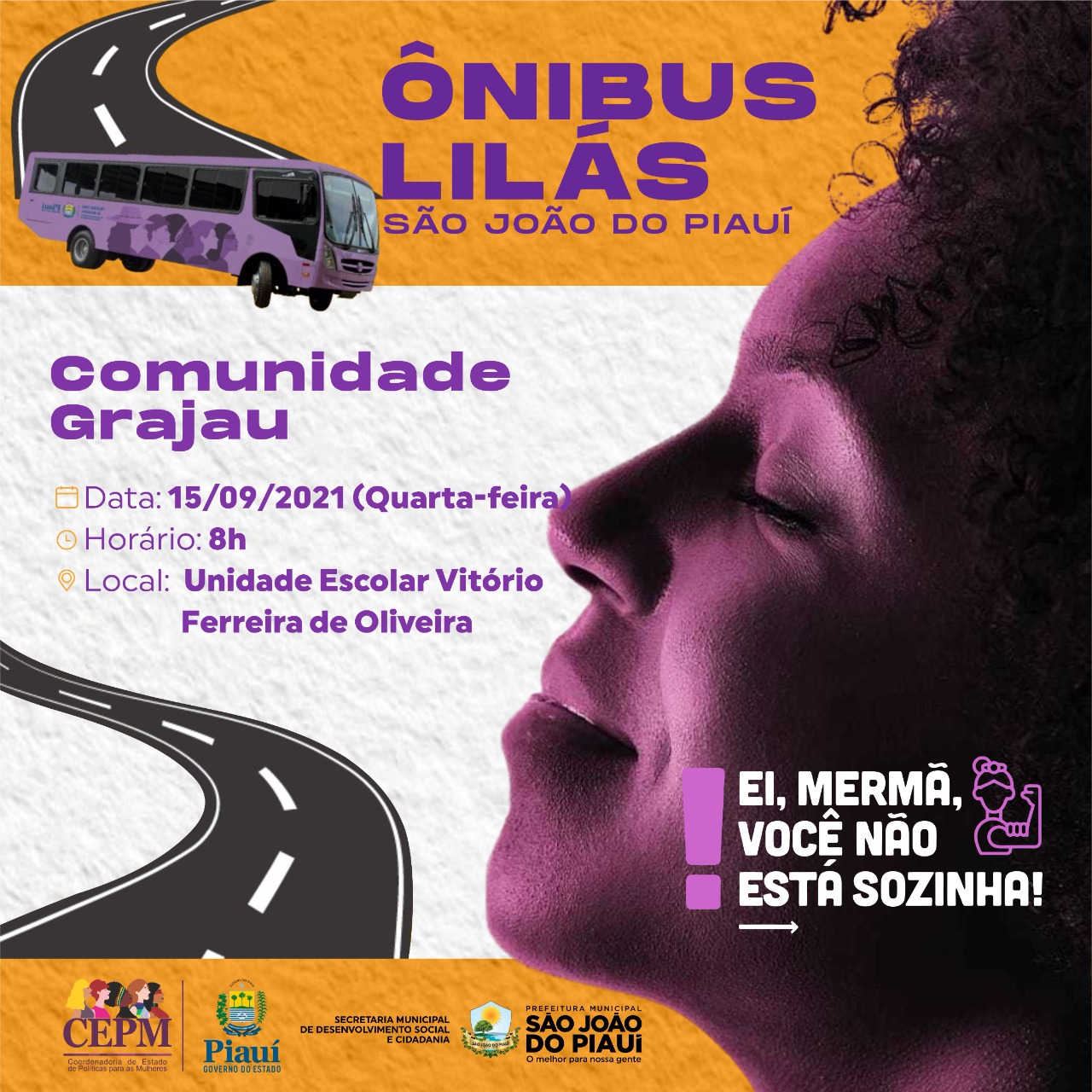 Ônibus Lilás oferece serviços para a comunidade no Grajau