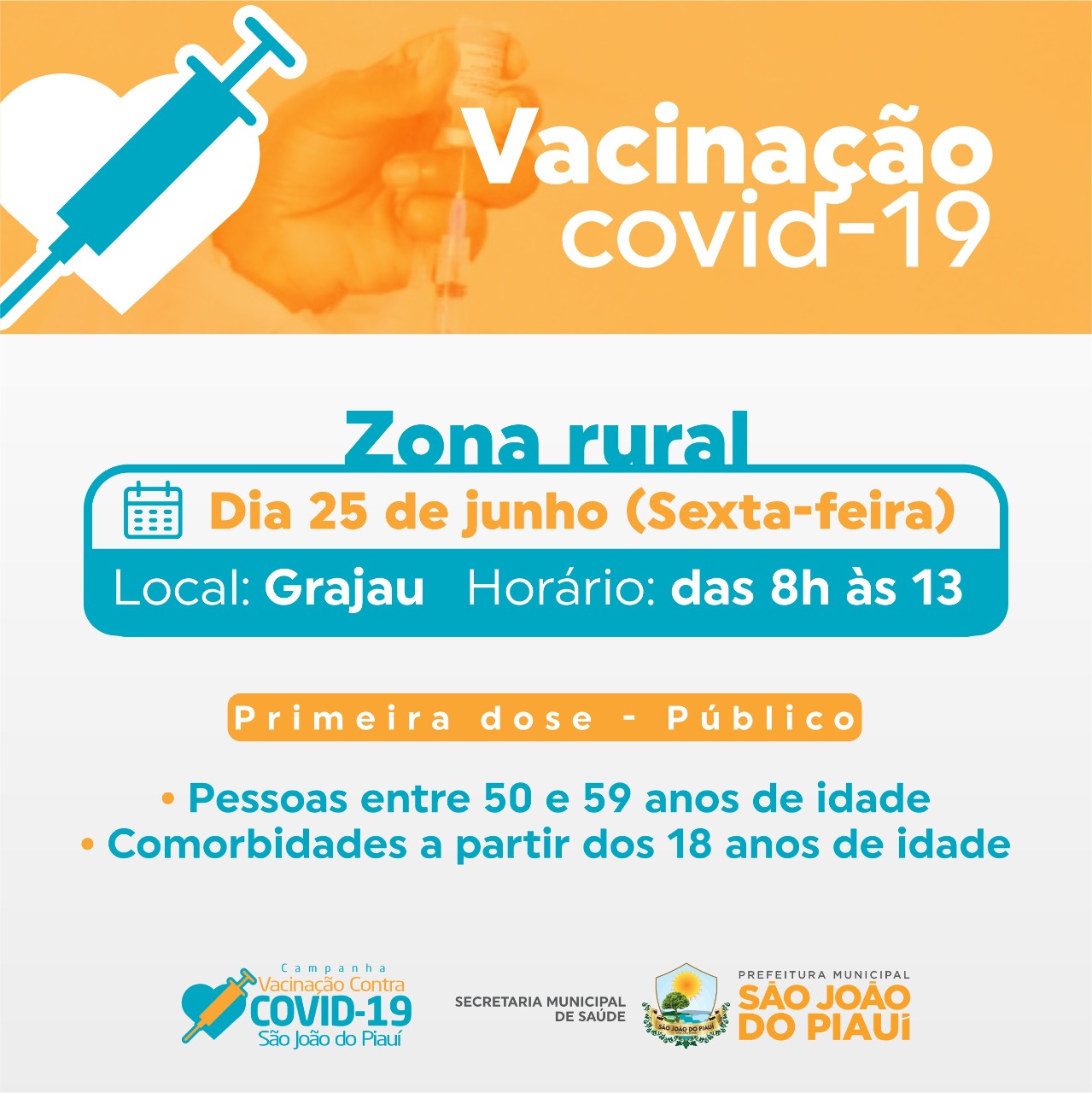 São João do Piauí segue aplicando vacina contra a covid-19